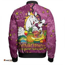 Brisbane Broncos Custom Bomber Jacket - Australian Big Things Bomber Jacket
