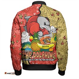 Redcliffe Dolphins Custom Bomber Jacket - Australian Big Things Bomber Jacket