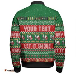 Australia Christmas Custom Bomber Jacket - Merry BBQMax Let It Smoke Bomber Jacket