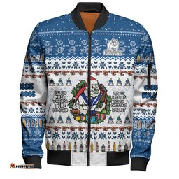 Canterbury-Bankstown Bulldogs Christmas Custom Bomber Jacket - Chrissie Spirit Bomber Jacket