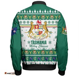 Tasmania Christmas Bomber Jacket - Merry Chrissie Bomber Jacket
