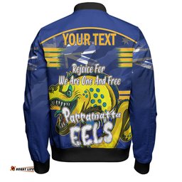 Parramatta Eels Bomber Jacket - Happy Australia Day We Are One And Free