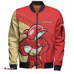 Redcliffe Dolphins Bomber Jacket Custom Team Of Us Die Hard Fan Supporters