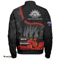 Australia Anzac Day Bomber Jacket - Anzac Day Lest We Forget Camouflage Pattern Bomber Jacket