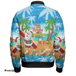 Australia Christmas Custom Bomber Jacket - Have A Very Beachy Chrissie Xmas Bomber Jacket