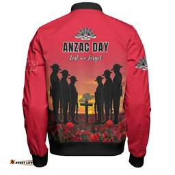 Australia Bomber Jacket - Anzac Day Australian Red Ensign