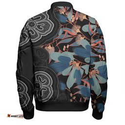 Australia Aboriginal Bomber Jacket - Australian Native Floral Seamless Pattern Bomber Jacket