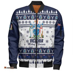 Victoria Christmas Bomber Jacket - Merry Chrissie Bomber Jacket