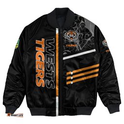 Wests Tigers Bomber Jacket Personalized Rugby For Fan - NRL
