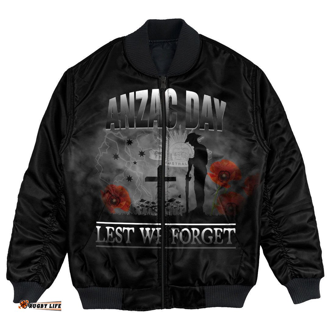Anzac Day Remember Australia & New Zealand Bomber Jacket
