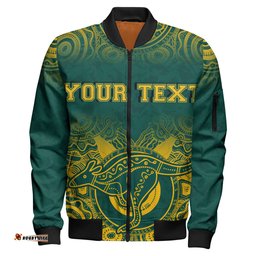 Wallabies Rugby Bomber Jacket - Custom Aboriginal Wallabies Kangaroo Bomber Jacket RLT13