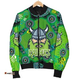 Canberra Bomber Jacket Raiders Viking Indigenous For Men
