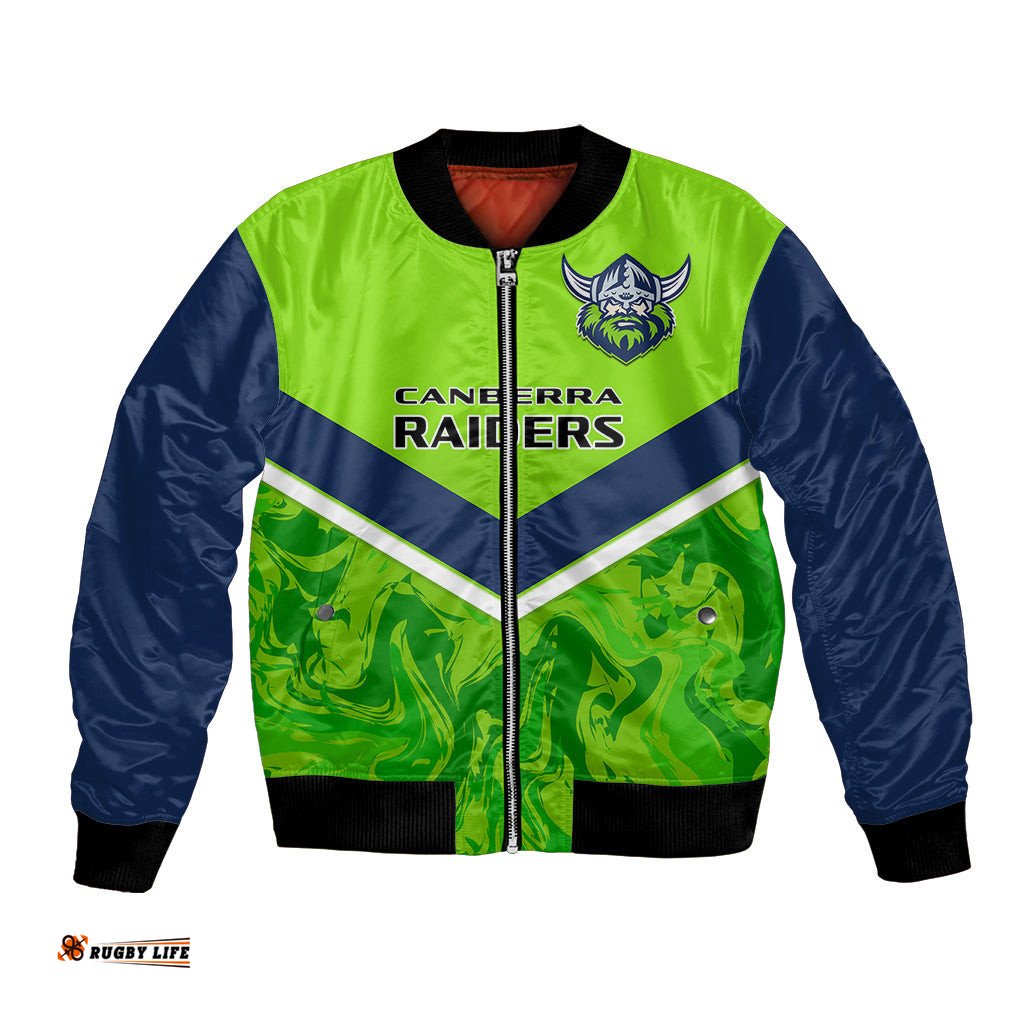 Personalised Raiders Rugby Bomber Jacket Canberra 1981 Sporty Style