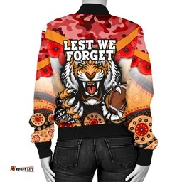 Tigers Women's Bomber Jacket Wests Anzac Day Special version
