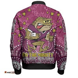 Queensland Cane Toads Custom Bomber Jacket - Custom With Aboriginal Inspired Style Of Dot Painting Patterns Bomber Jacket