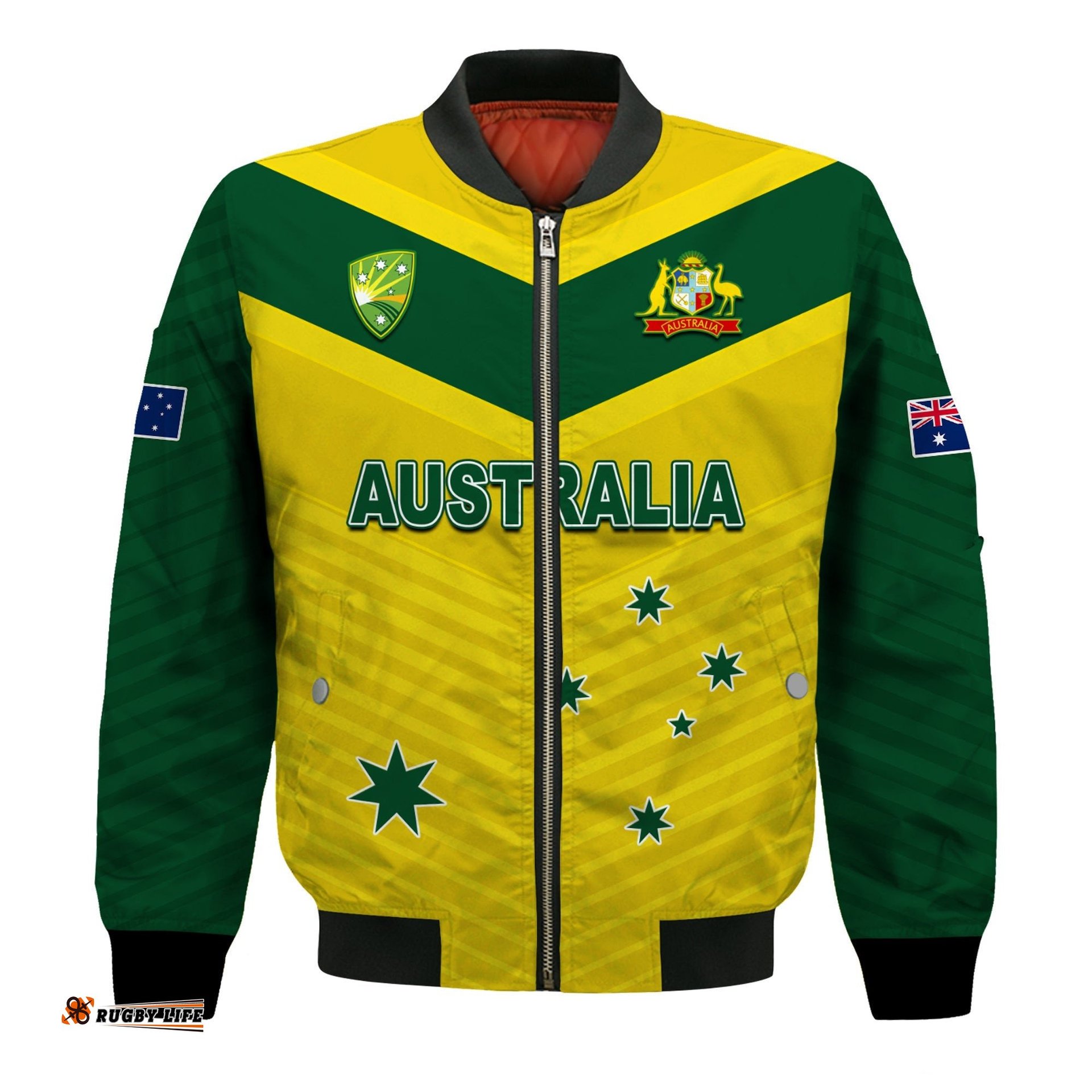 Australia Cricket Bomber Jacket Go Aussie Champions