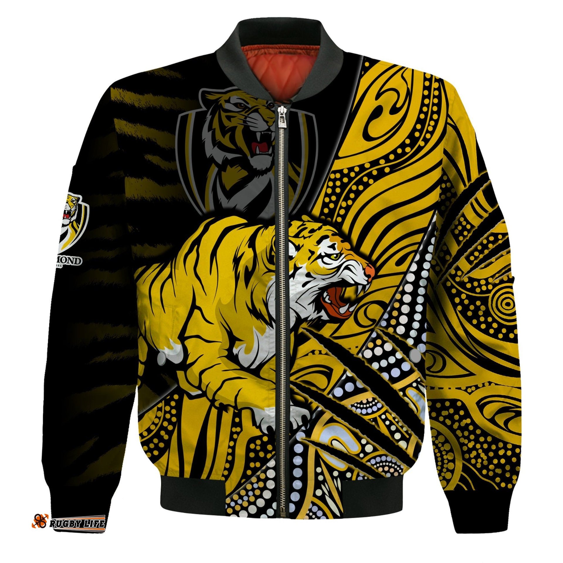 Richmond Football Bomber Jacket Aboriginal Go The Tigers Premiers