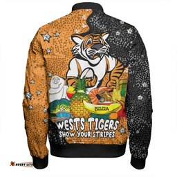 Wests Tigers Custom Bomber Jacket - Australian Big Things Bomber Jacket