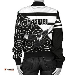 Western Suburbs Magpies Women's Bomber Jacket Simple Indigenous