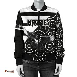 Western Suburbs Magpies Women's Bomber Jacket Simple Indigenous