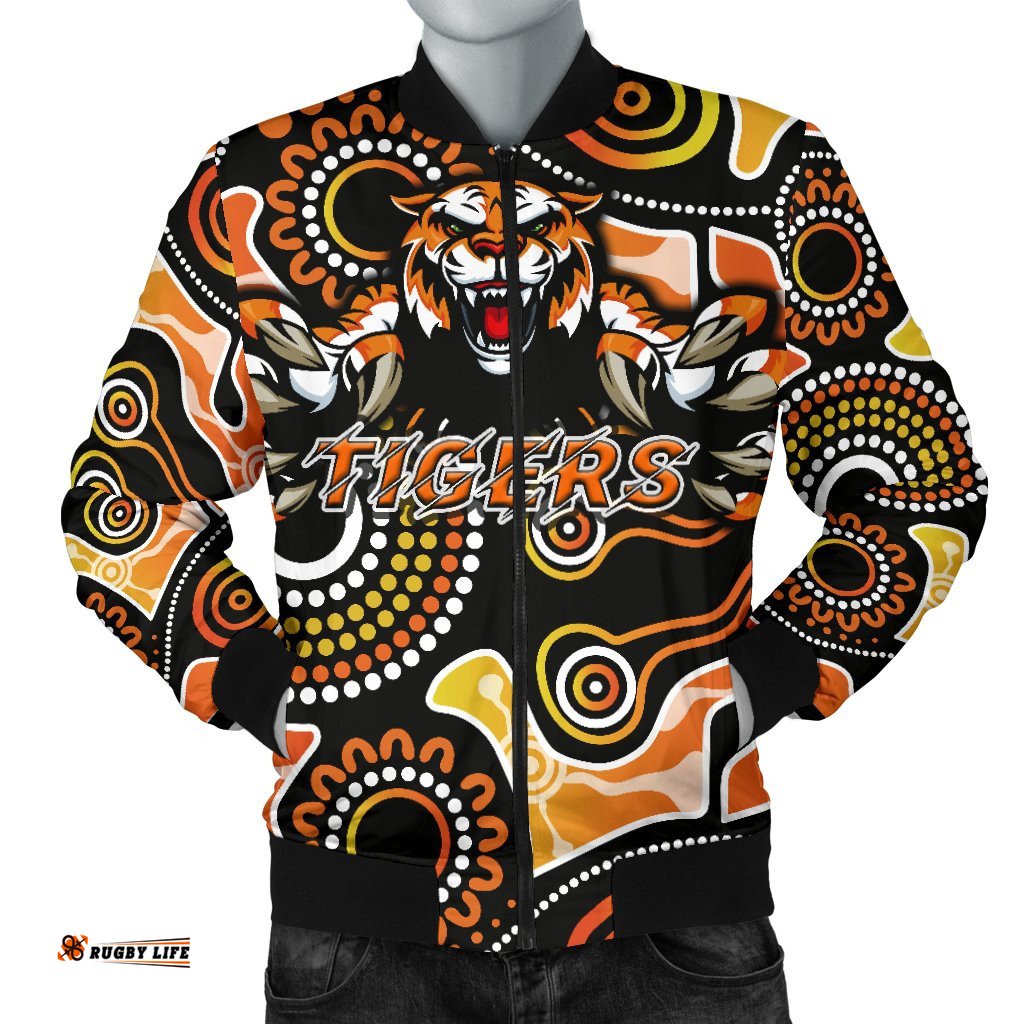 Wests Men Bomber Jacket Rugby - Tigers Indigenous