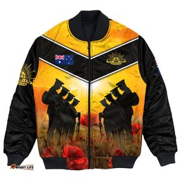 Australia Standing Guard Anzac Day Bomber Jacket