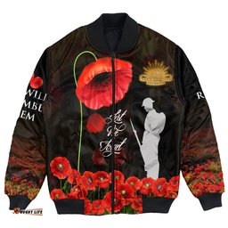 Lest We Forget The Army Australia Bomber Jacket