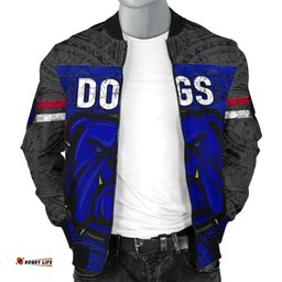 Western Men's Bomber Jacket Dogs Unique Vibes