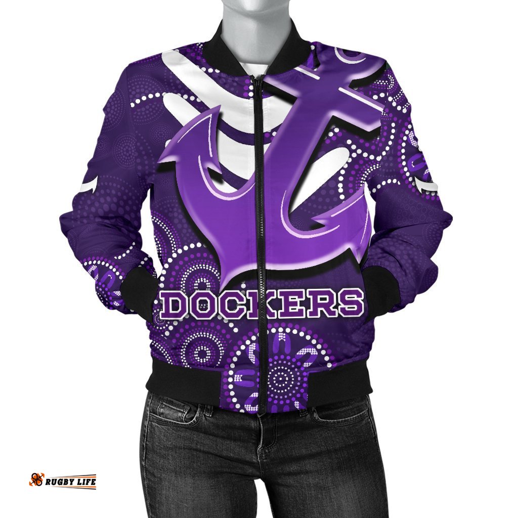 Fremantle Bomber Jacket For Women Dockers Indigenous