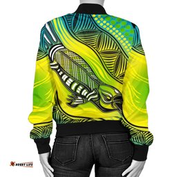 Women Bomber Jacket - Aboriginal Platypus