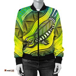 Women Bomber Jacket - Aboriginal Platypus