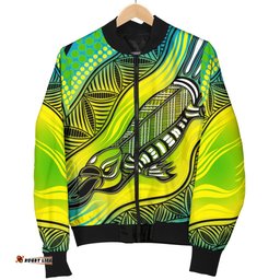 Women Bomber Jacket - Aboriginal Platypus