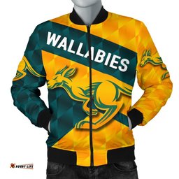 Wallabies Men Bomber Jacket Sporty Style