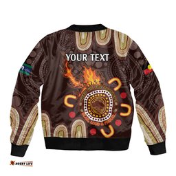 Personalised NAIDOC Week 2024 Bomber Jacket Aussie Map With Aboriginal