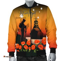 Anzac Men's Bomber Jacket - Australian Navy Anzac