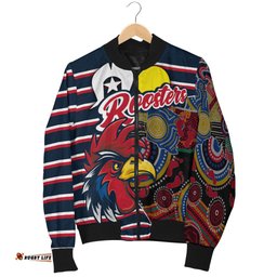 Custom Personalised Australia Roosters NAIDOC Week Men Bomber Jacket Sport Style