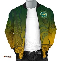 Men's Bomber Jacket, Aboriginal Australian Rugby Jacket