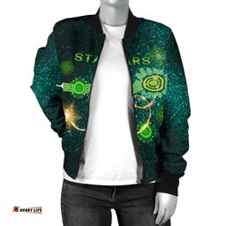 Melbourne Women's Bomber Jacket Stars Indigenous