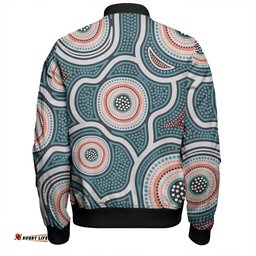 Amazing Aussie Australia Aboriginal Aboriginal Dot Art Style Bomber Jacket
