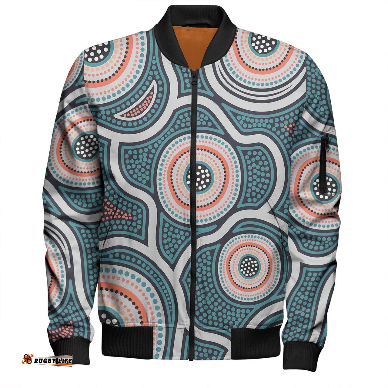 Amazing Aussie Australia Aboriginal Aboriginal Dot Art Style Bomber Jacket