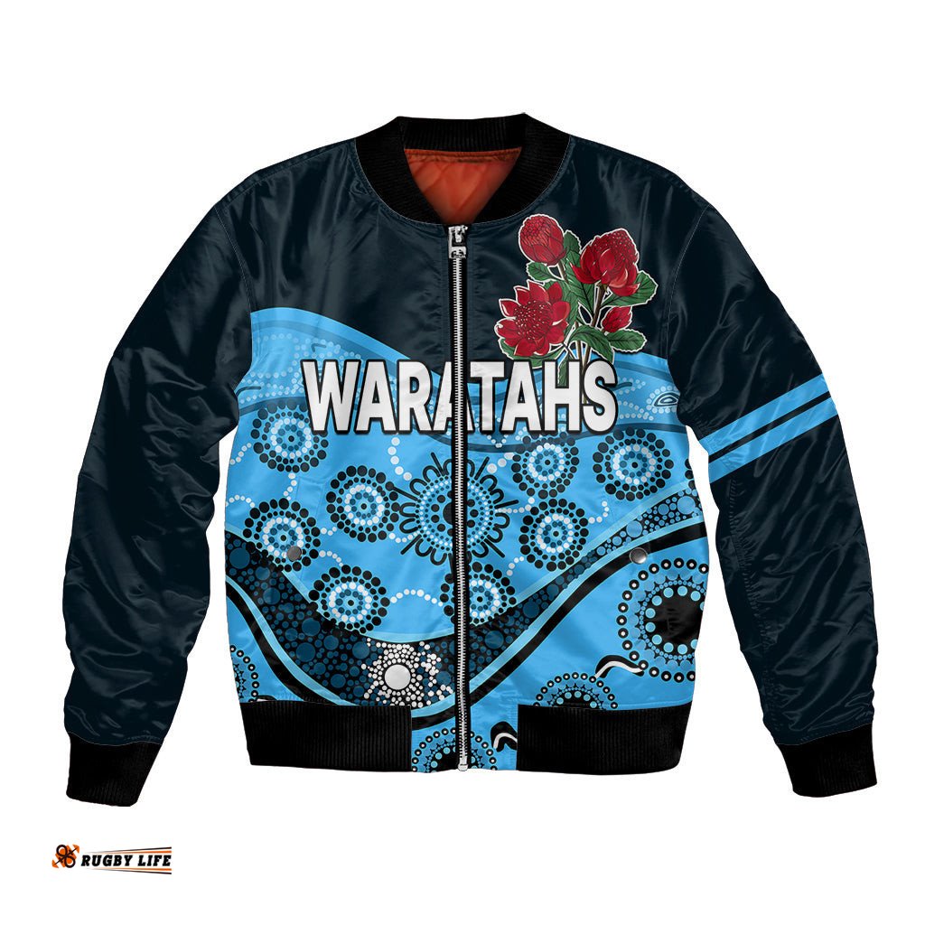 Waratahs Rugby Bomber Jacket NSW Red Waratahs Indigenous