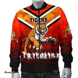 Wests Men's Bomber Jacket Tigers Anzac Vibes