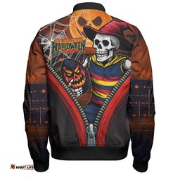 Amazing Aussie Adelaide Crows Halloween Night Reaper Bomber Jacket