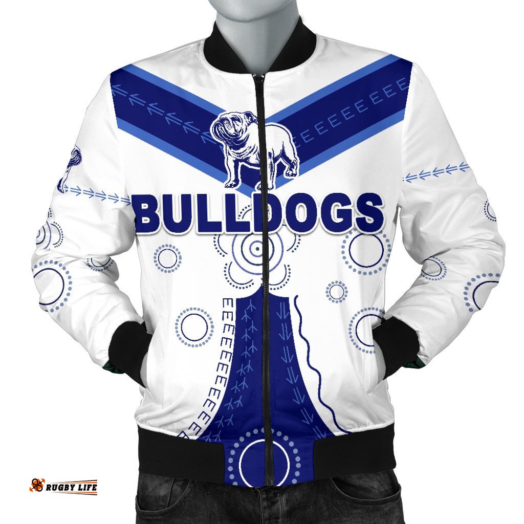 Canterbury-Bankstown Bulldogs Men's Bomber Jacket Simple Indigenous