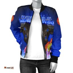 Blue Super Rugby Bomber Jacket For Women Bulls Barberton Daisy