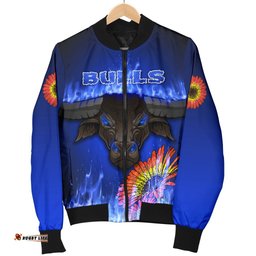 Blue Super Rugby Bomber Jacket For Women Bulls Barberton Daisy