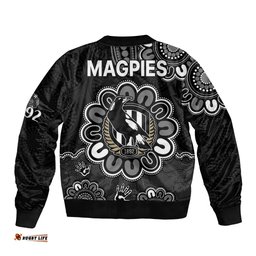 AFL Collingwood Magpies 1892 Aboriginal Bomber Jacket