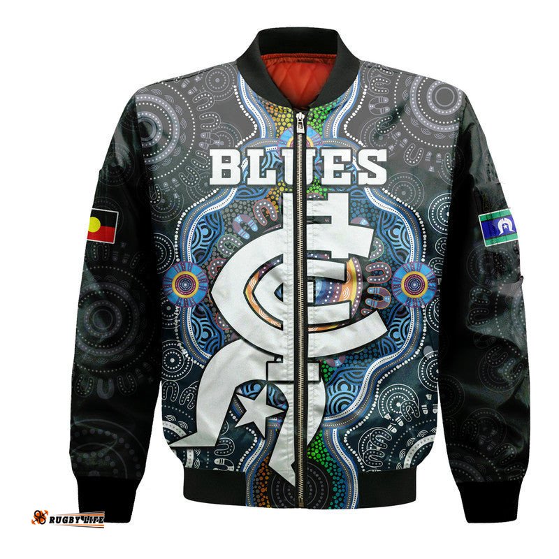 Blues Football NAIDOC Week Bomber Jacket Indigenous