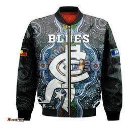 Blues Football NAIDOC Week Bomber Jacket Indigenous