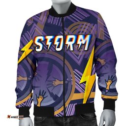 Melbourne Storm Men's Bomber Jacket Simple Indigenous - Purple
